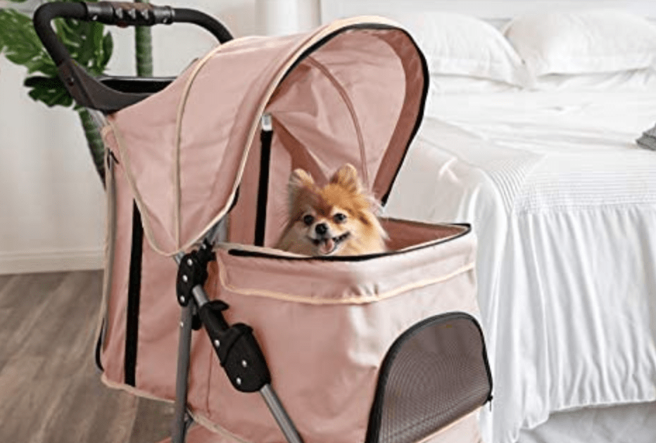 Coche para perros y gatos, pequeños y medianos - Jogger Elite de 3 ruedas - BARK 