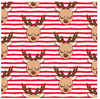 Cute Reindeer in red stripes - BARK 