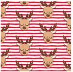 Cute Reindeer in red stripes - BARK 